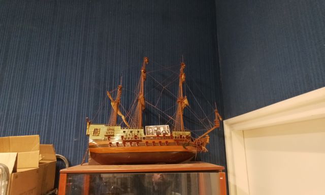 Maquette de bateau. Manques.