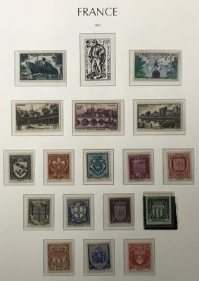 TIMBRE-POSTE - FRANCE - ** / * - ALBUM LEUCHTURM des années …