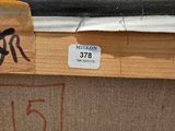 a picture of a skateboard that has been tagged with a sticker