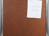 a close up of a bulletin board with a piece of paper on it