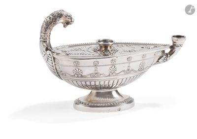 FRANCE XXe SIECLE Allume cigare en argent 950°/°° figurant u…