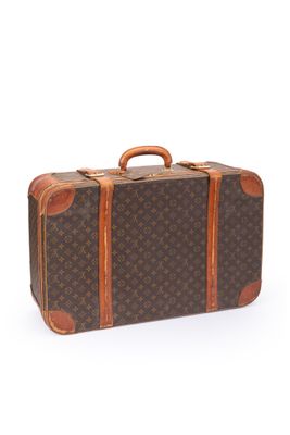 Louis VUITTON - Valise "Stratos" en toile Monogram et cuir n…