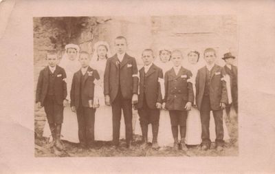 CPA : Lot de 7 cartes photos de communiants et de communiant…