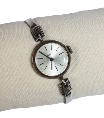 CODHOR - MONTRE BRACELET de dame en argent (poinçons au crab…