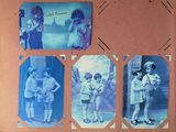 a picture of a group of children that are hanging on a wall