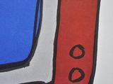 a drawing of a television with a blue screen on it