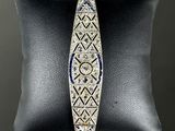 an art deco diamond and sapphire bracelet