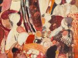 an image of a painting of a group of people in a room