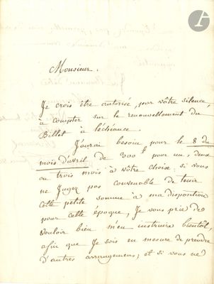 une vieille lettre manuscrite, écrite à l'encre noire