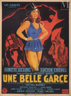 french movie poster for the film une belle garcie