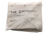 a bag of white paper with the words the simpsonss on it