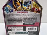 a close up of the back of a box with a pokemon figure on it
