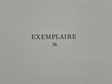 an image of a close up of a book with the title exemplaire 36