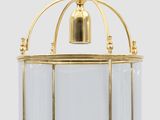 an image of a brass and glass pendant light fixture