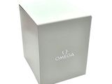 an image of a white box with the word omega written on it