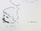 an image of a drawing of a child with a balloon above his head