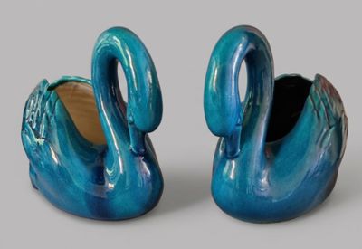 Pol CHAMBOST (1906 - 1983) Paire de jardinières en forme de …