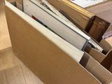 a lot of boxes that are sitting on the floor