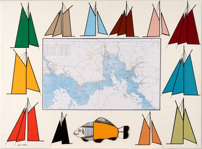 a picture of a picture of a group of sailboats