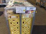 a cart with a bunch of boxes in it