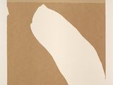 an image of a piece of brown paper with a white line on it