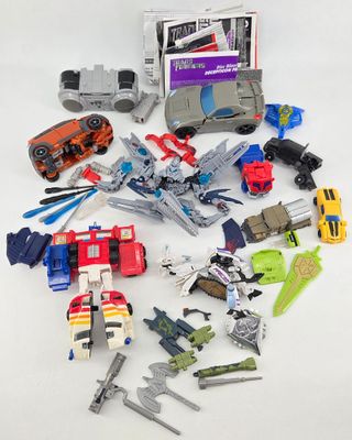 a lot of toys that are sitting on a table