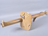 a wooden object with a wooden handle on a white background