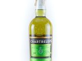 a bottle of chartreuse irish whiskey on a white background