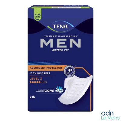 tena men active pads with wings