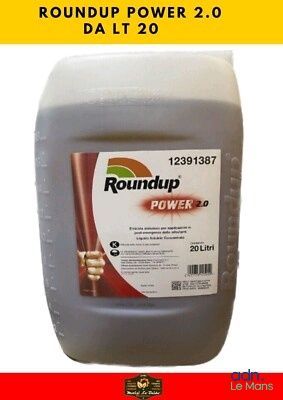 a close up of a container of roundup power 2 0