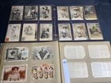 an open book with a bunch of pictures of people on it