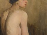 une image d'un tableau représentant une femme assise sur une chaise