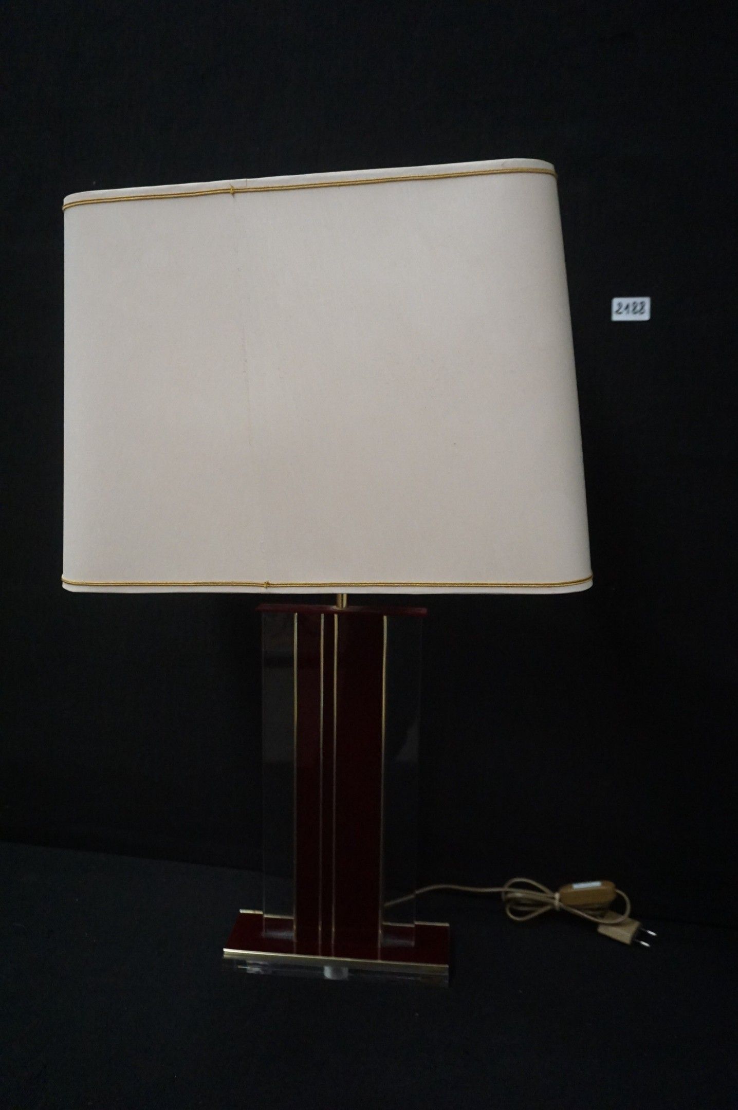 lampe de table vintage de style Regency-Hollywood - H : 75 c…