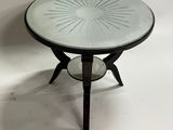 an image of a glass table with a starburst design on it