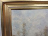 an image of a painting of a landscape with trees in the foreground