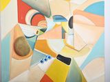 a picture of a painting of a still life