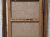 an old picture frame with a message written on it