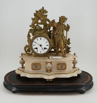 a clock that is sitting on top of a table