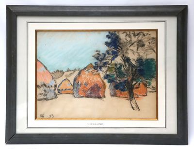 an image of a picture of a painting of a village