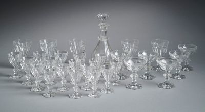 BACCARAT (Attribué à) Partie de services de verres modèle HA… - Photo 1