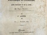 an old book with a black and white title on it