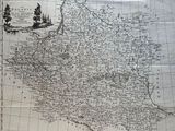 une vieille carte de la France indiquant les noms des villes