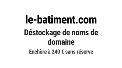 Nom de domaine le-batiment.com.