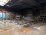 a large room with a lot of scaffolding in it