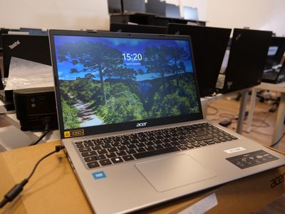 a laptop that is sitting on top of a box