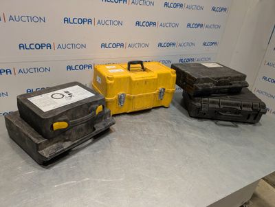 three boxes that are sitting on a table next to each other