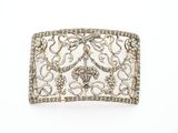 a white gold and diamond cuff bracelet