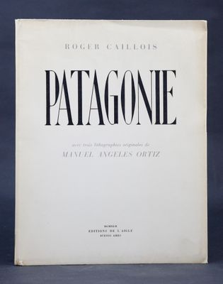 a book with a black and white title that reads patagone