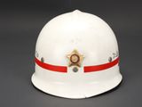 an image of a white hard hat with a star on it