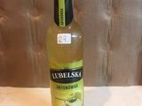 a bottle of alcohol that is sitting on a table